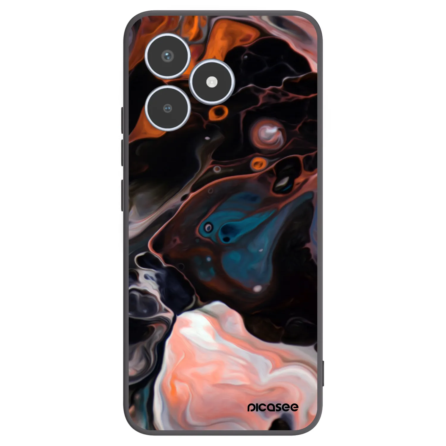 Picasee Realme C53 Hülle - Schwarzes Silikon - Cream