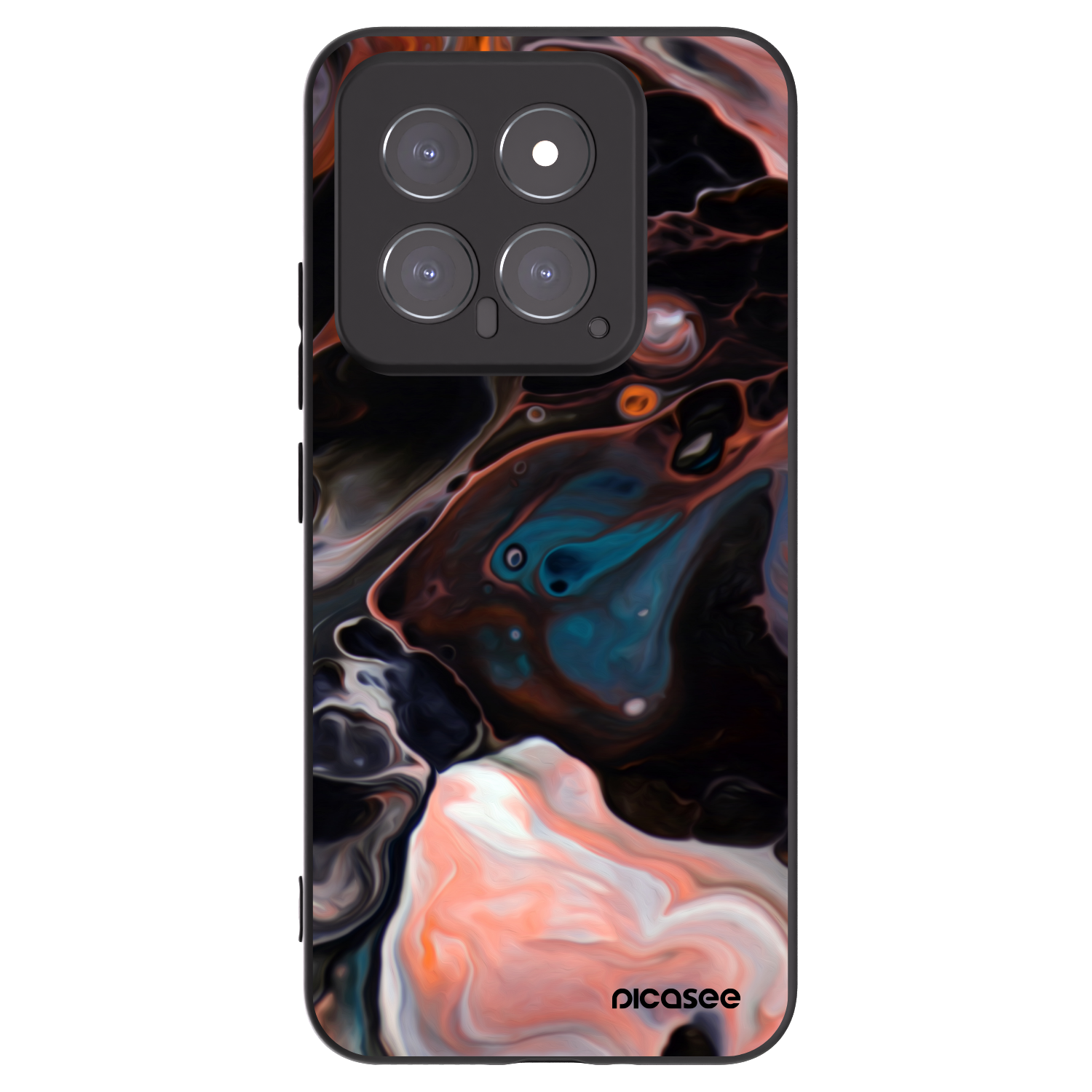 Picasee Xiaomi 14 Hülle - Schwarzes Silikon - Cream