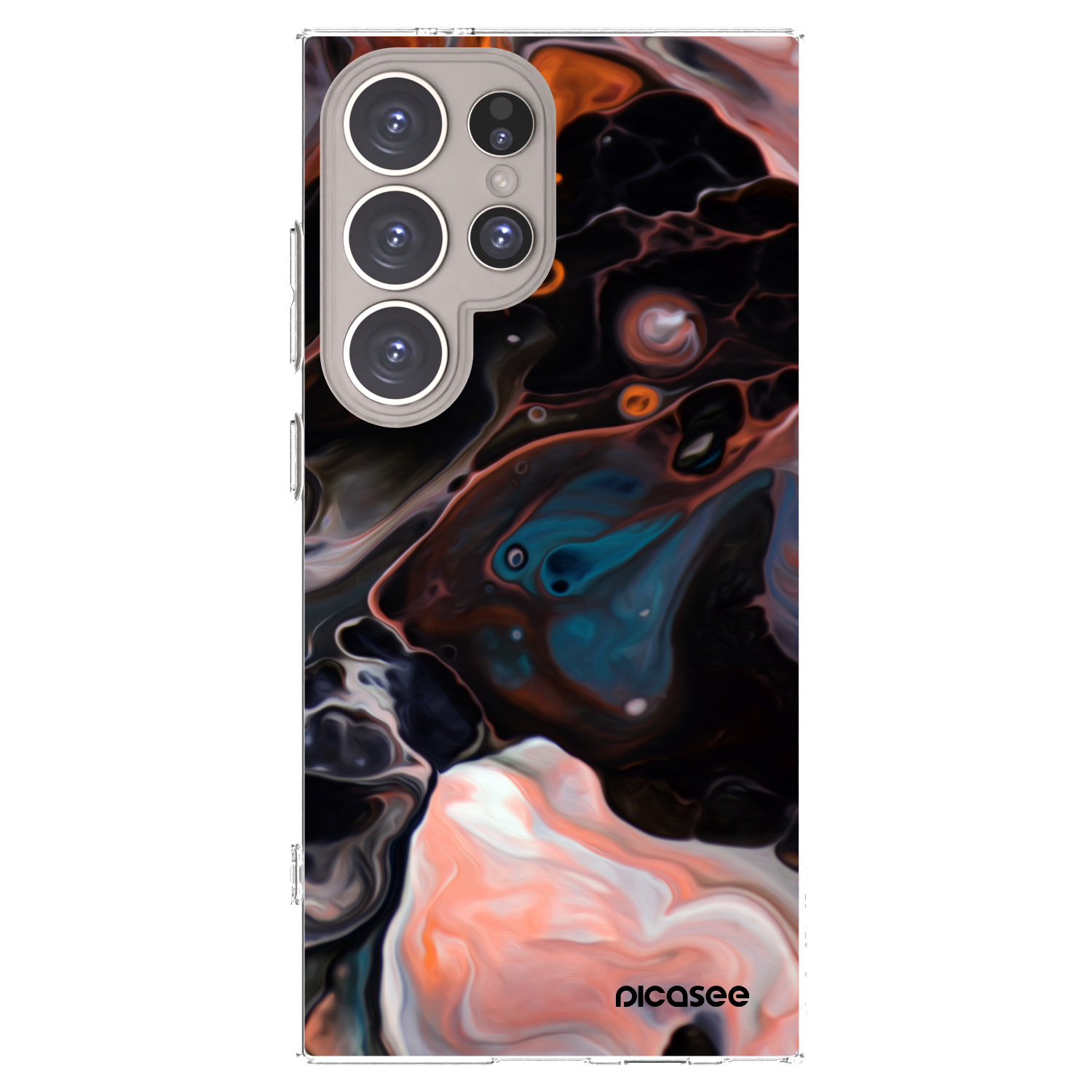 Picasee Samsung Galaxy S24 Ultra S928B 5G Hülle - Transparentes Silikon - Cream