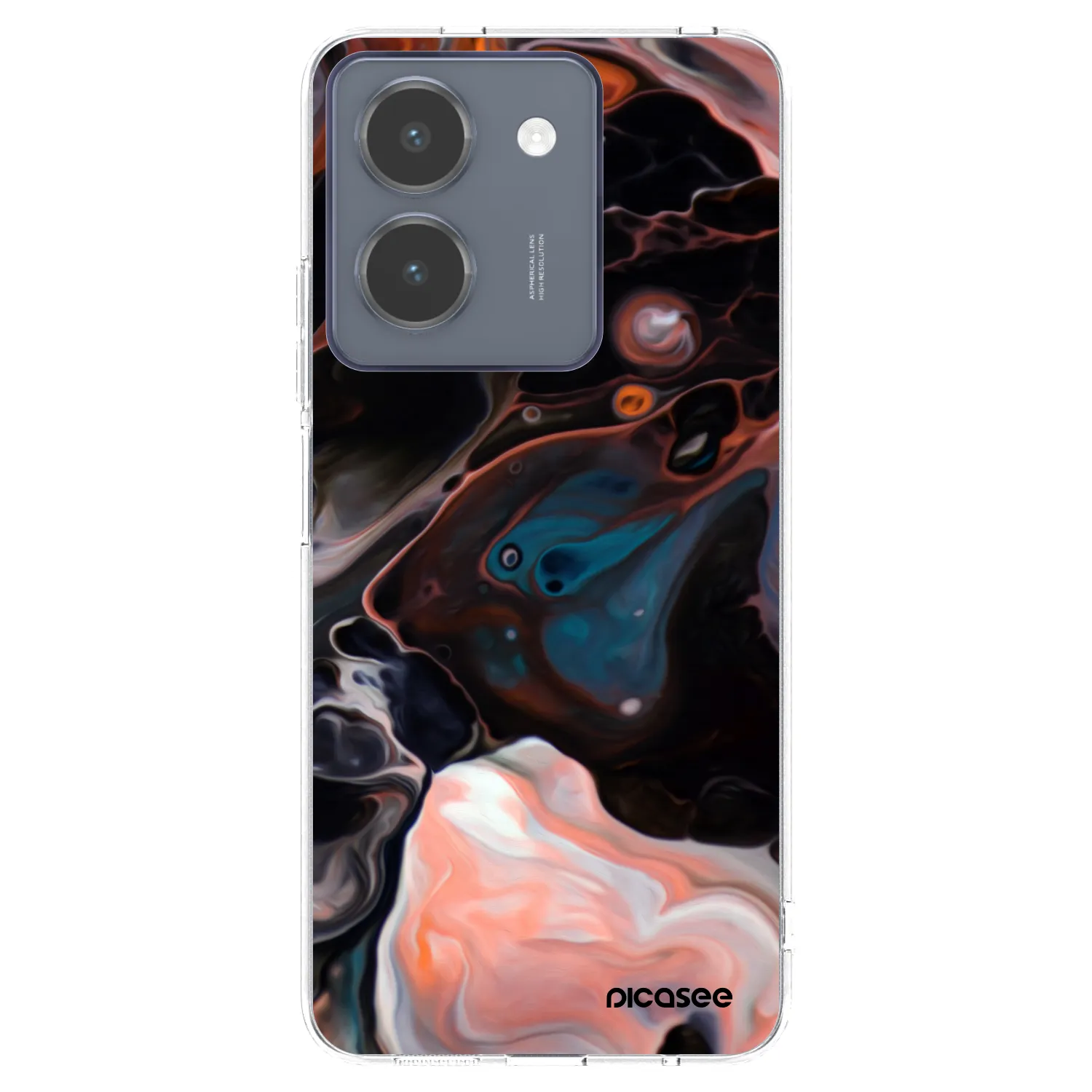 Picasee Vivo Y36 4G Hülle - Transparentes Silikon - Cream