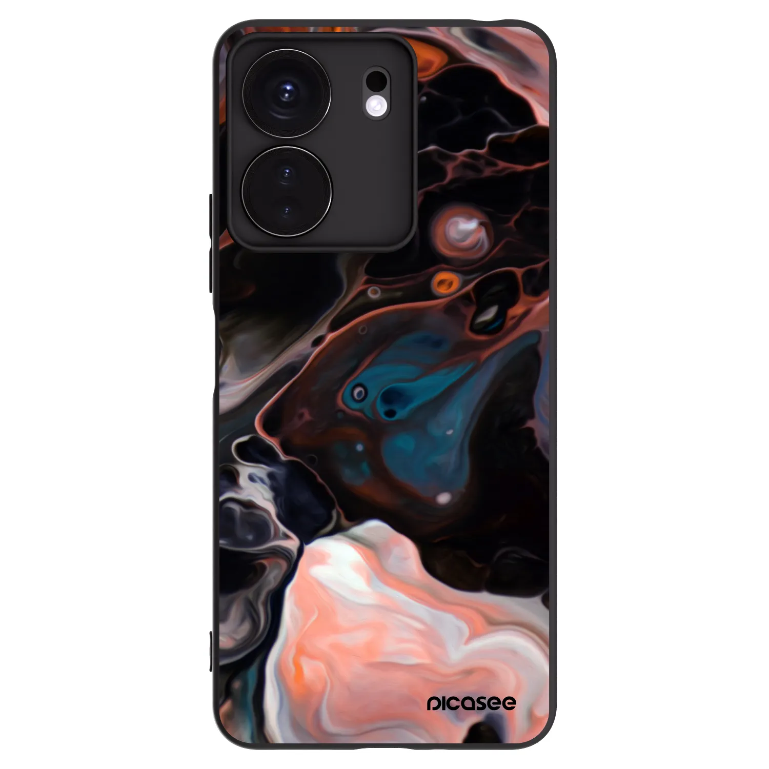 Picasee Xiaomi Redmi 13C 4G Hülle - Schwarzes Silikon - Cream