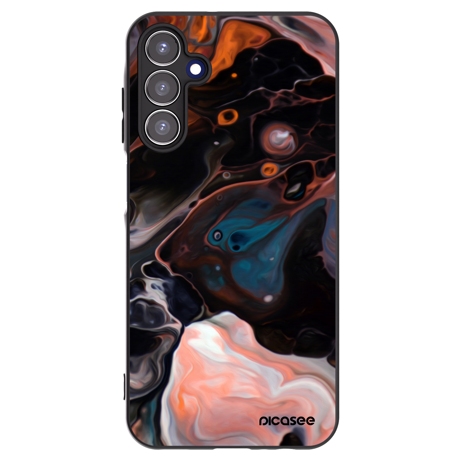 Picasee Samsung Galaxy A15 A155F 4G Hülle - Schwarzes Silikon - Cream