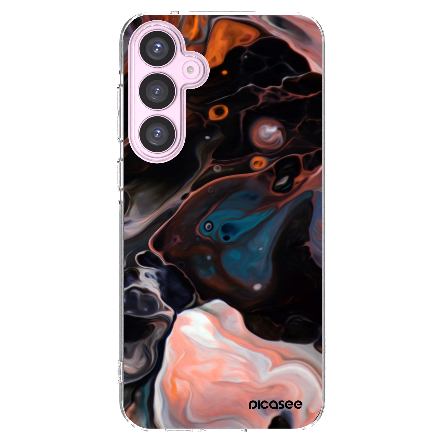 Picasee Samsung Galaxy A55 5G A556B Hülle - Transparentes Silikon - Cream