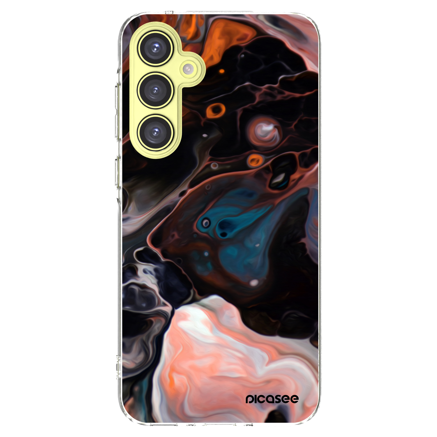 Picasee Samsung Galaxy A35 5G A356B Hülle - Transparentes Silikon - Cream