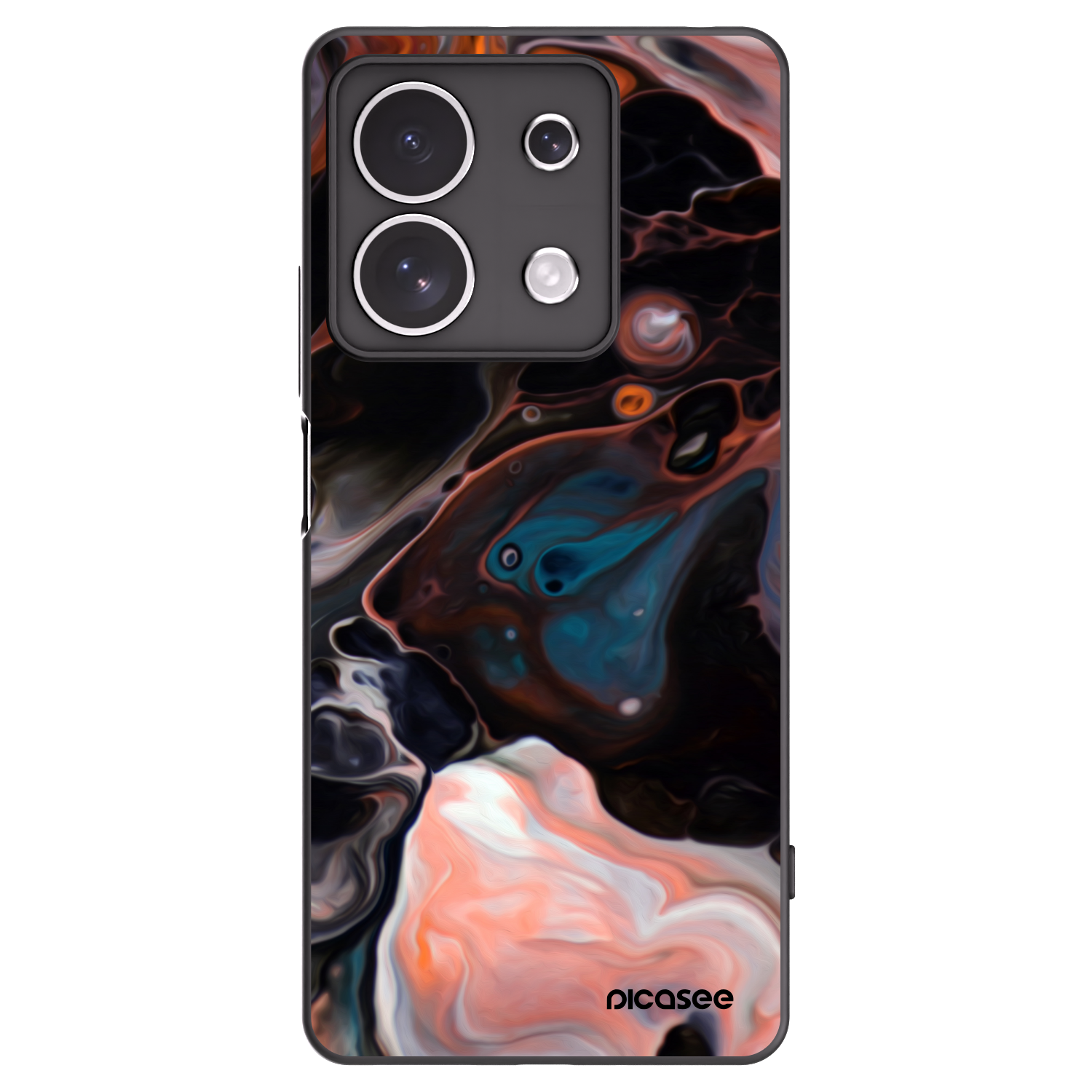 Picasee Xiaomi Redmi Note 13 4G Hülle - Schwarzes Silikon - Cream