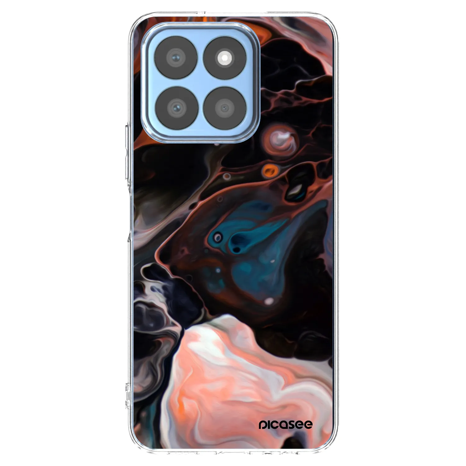 Picasee Honor X8b Hülle - Transparentes Silikon - Cream