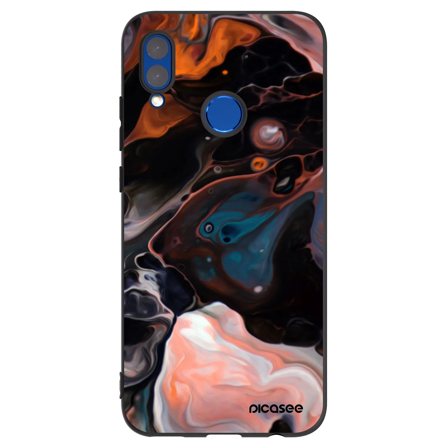 Picasee Honor 10 Lite Hülle - Schwarzes Silikon - Cream