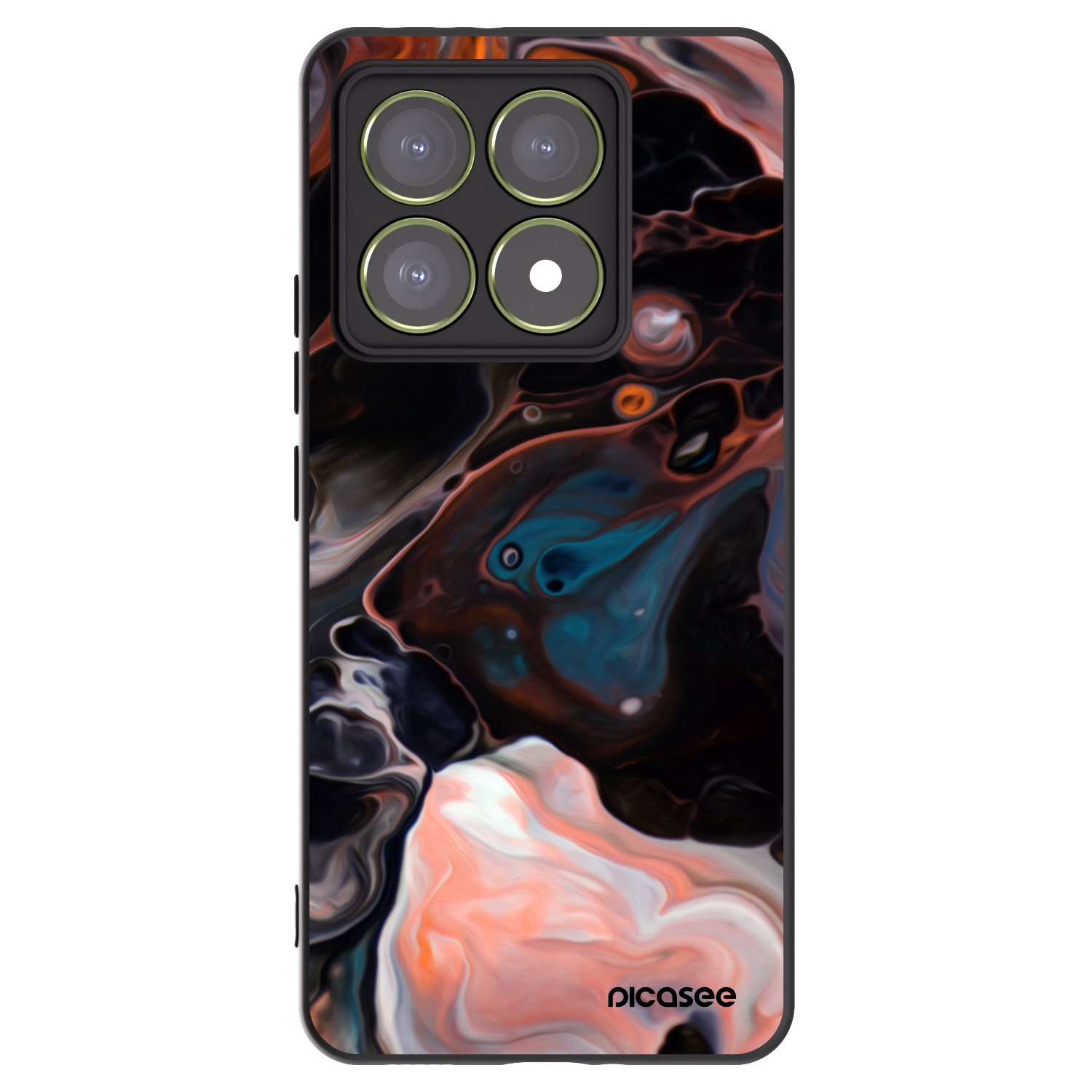 Picasee Xiaomi 14T Hülle - Schwarzes Silikon - Cream