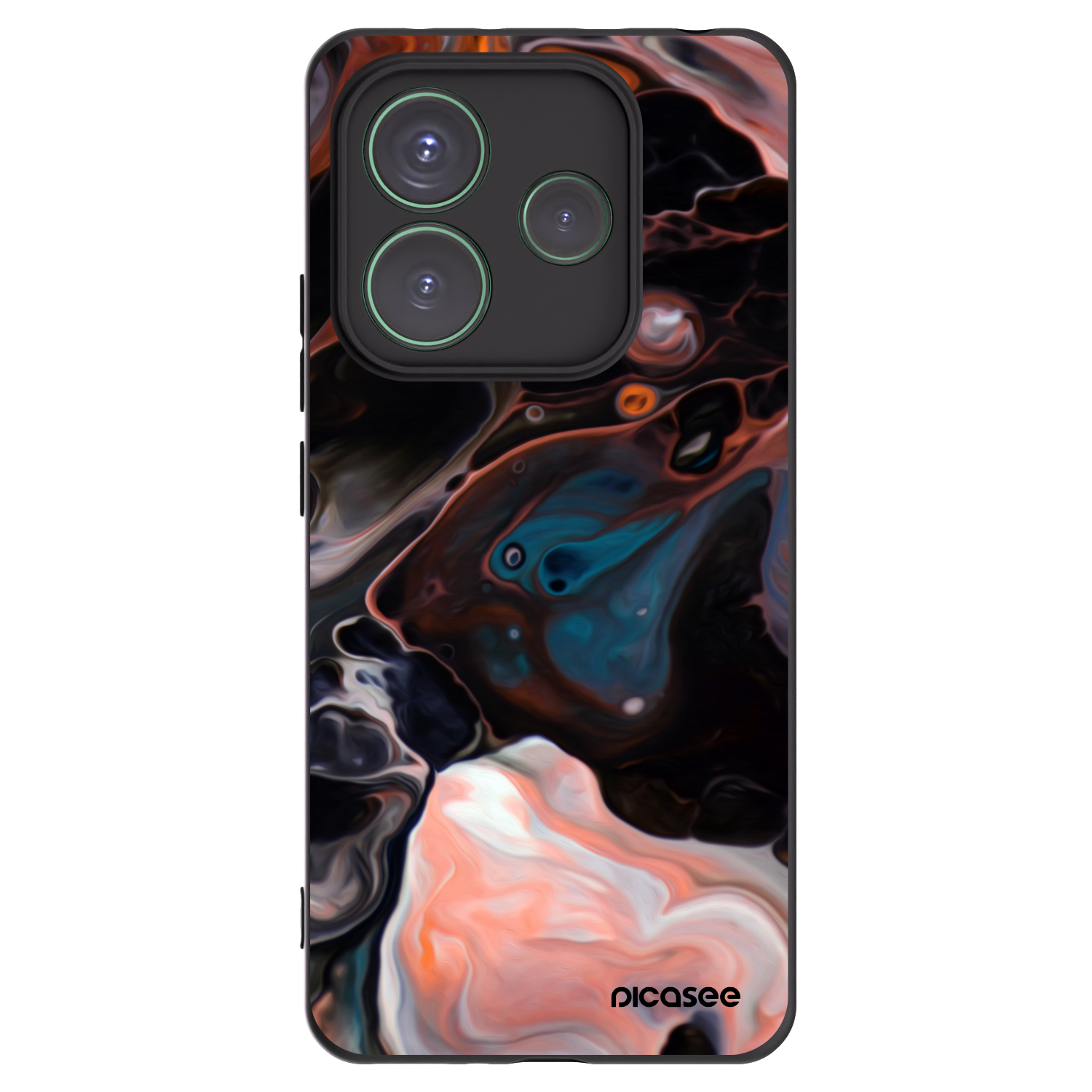 Picasee Xiaomi Redmi Note 14 5G Hülle - Schwarzes Silikon - Cream