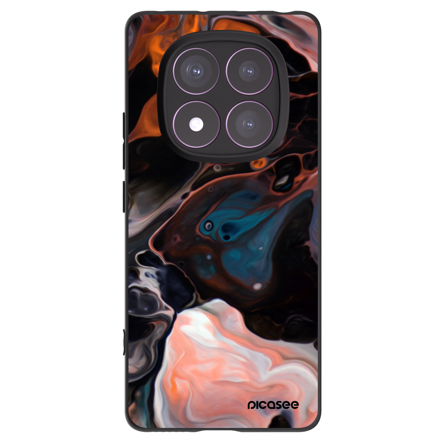 Picasee Xiaomi Redmi Note 14 Pro 4G Hülle - Schwarzes Silikon - Cream
