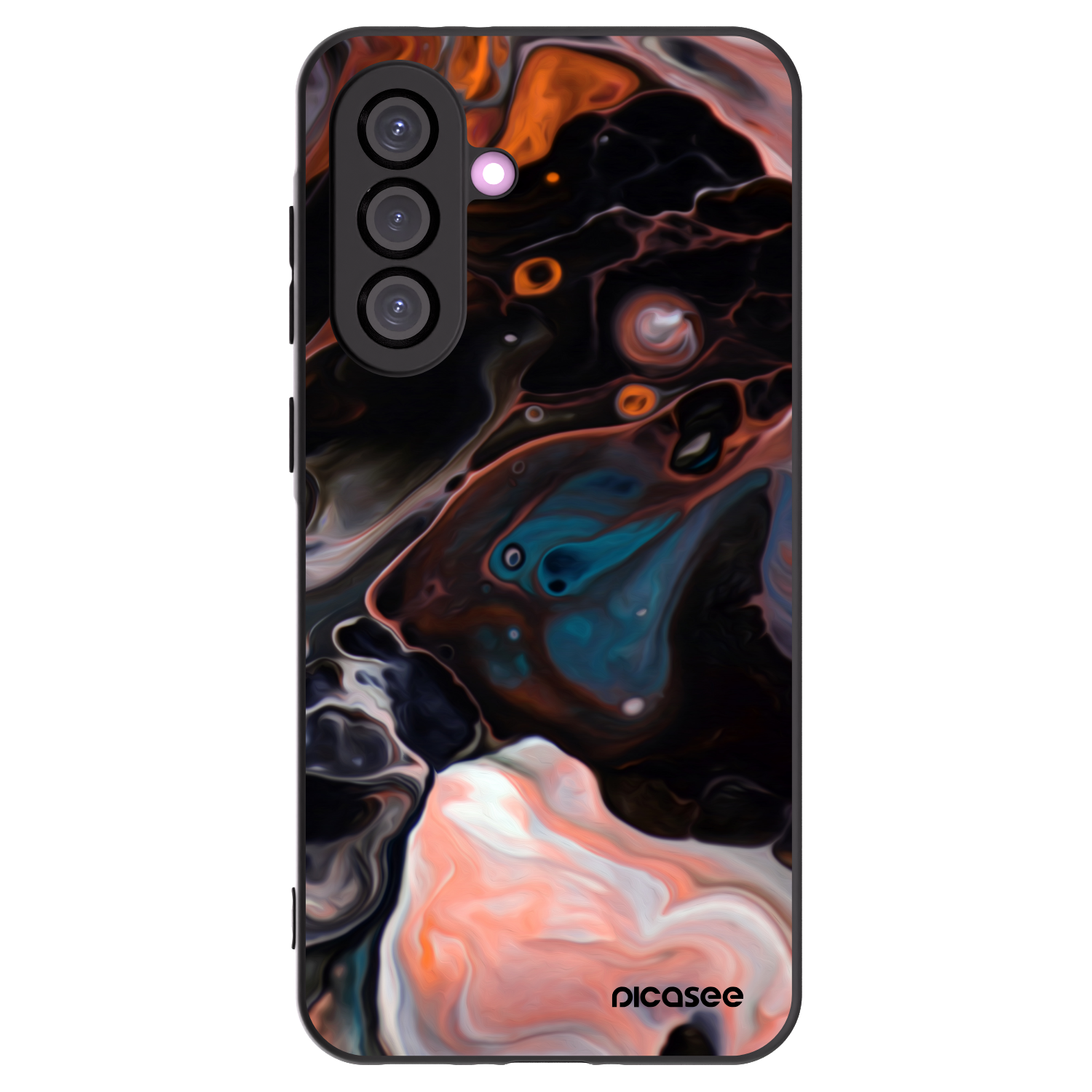 Picasee Samsung Galaxy A36 5G Hülle - Schwarzes Silikon - Cream