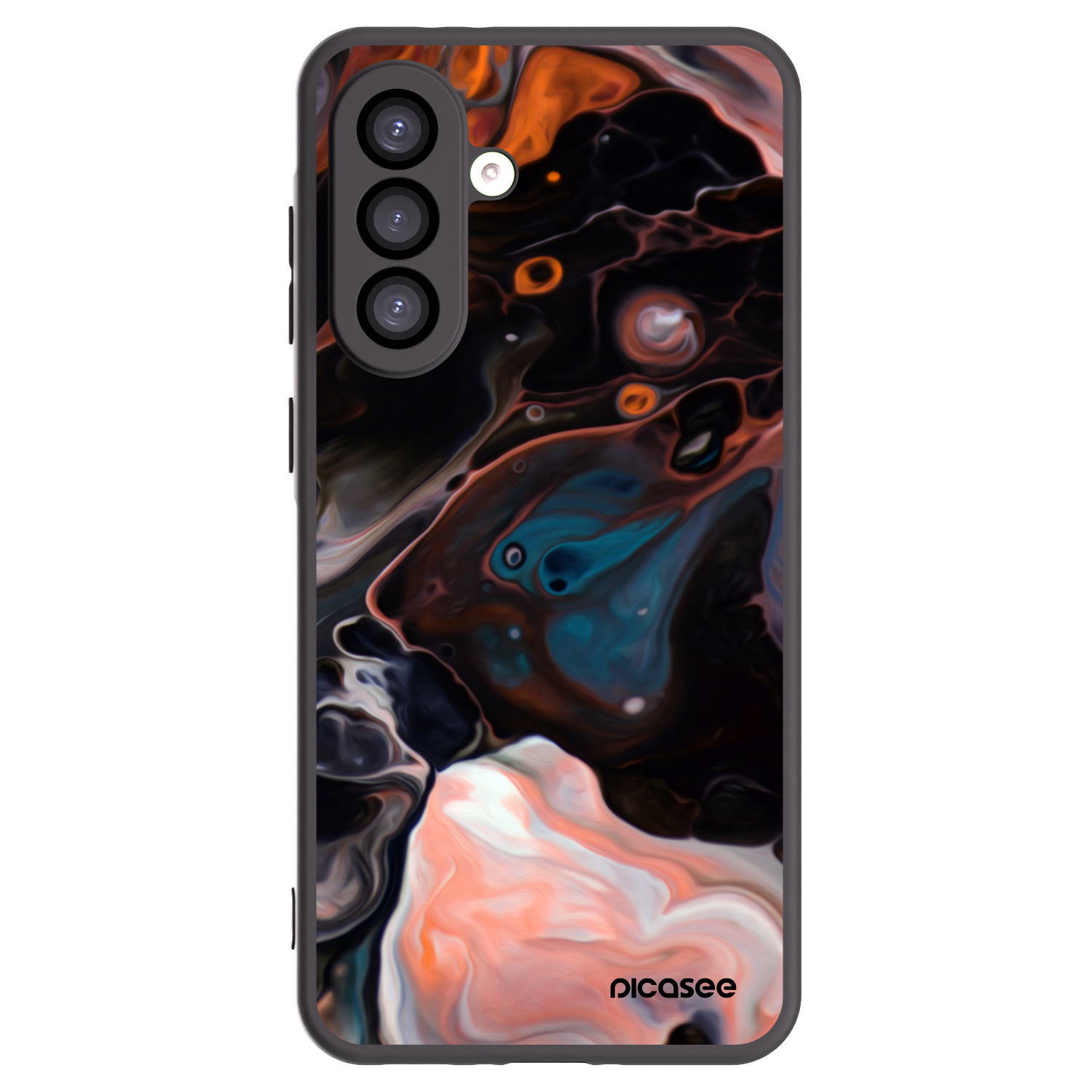 Picasee Samsung Galaxy A26 5G A266B Hülle - Schwarzes Silikon - Cream
