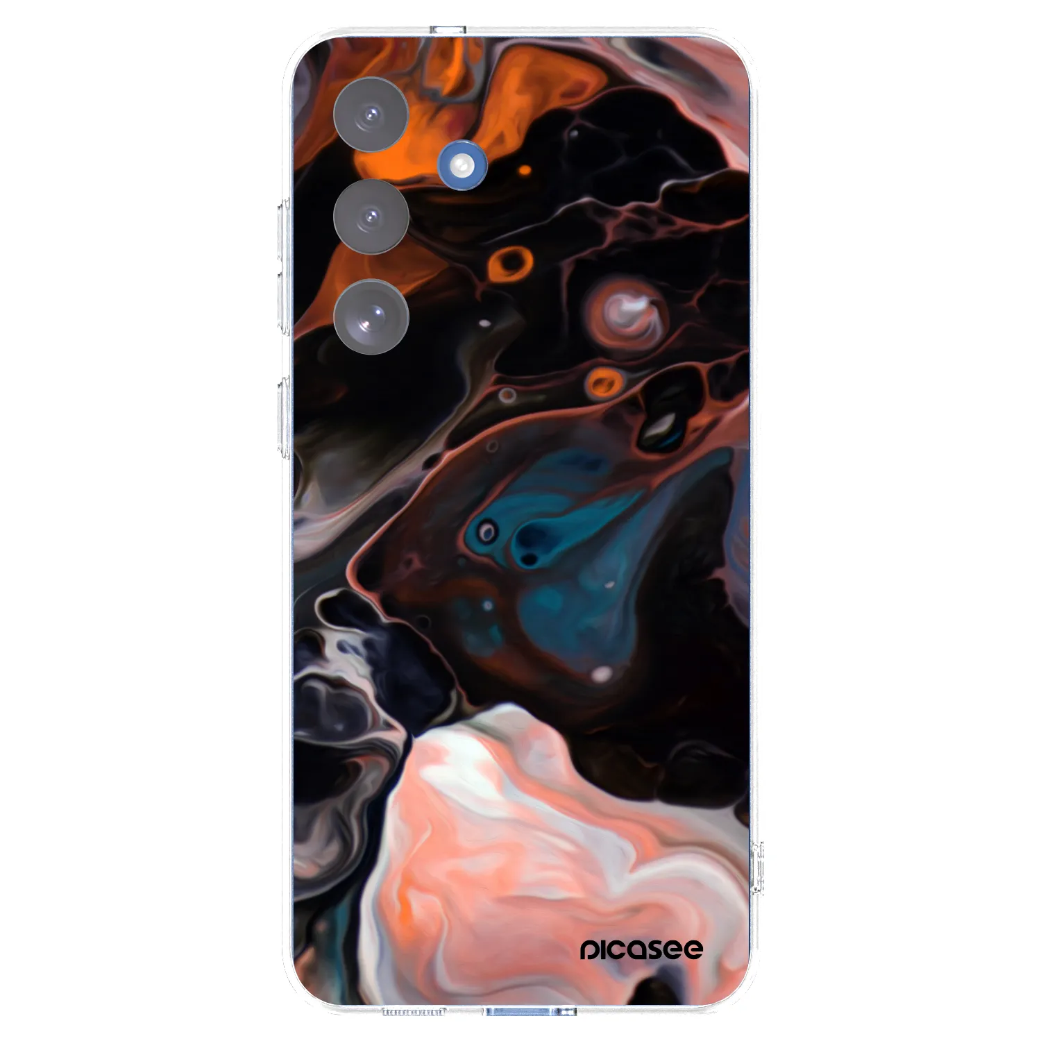 Picasee Samsung Galaxy S25 FE 5G Hülle - Transparentes Silikon - Cream