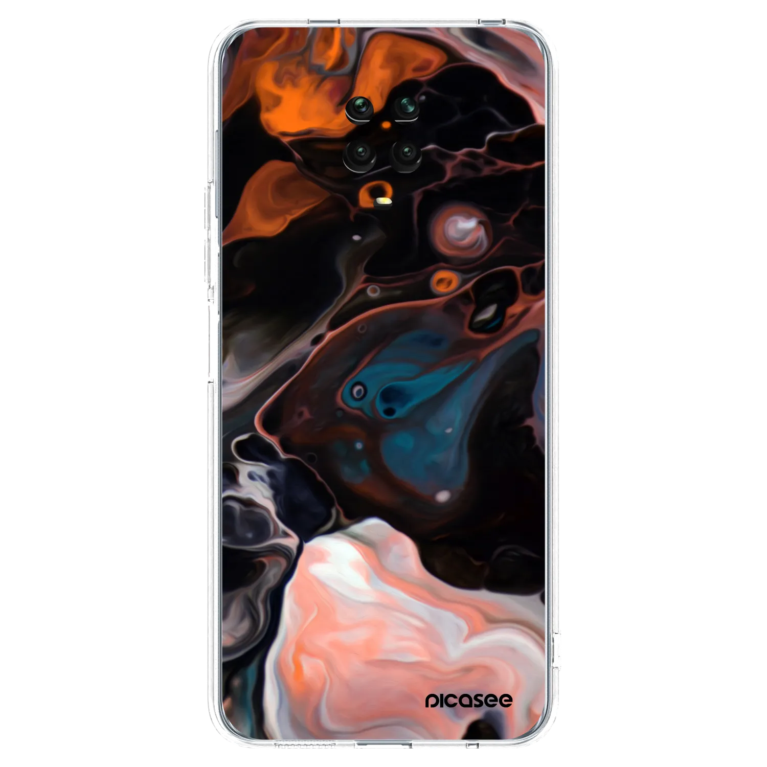 Picasee Xiaomi Redmi Note 9S Hülle - Transparentes Silikon - Cream