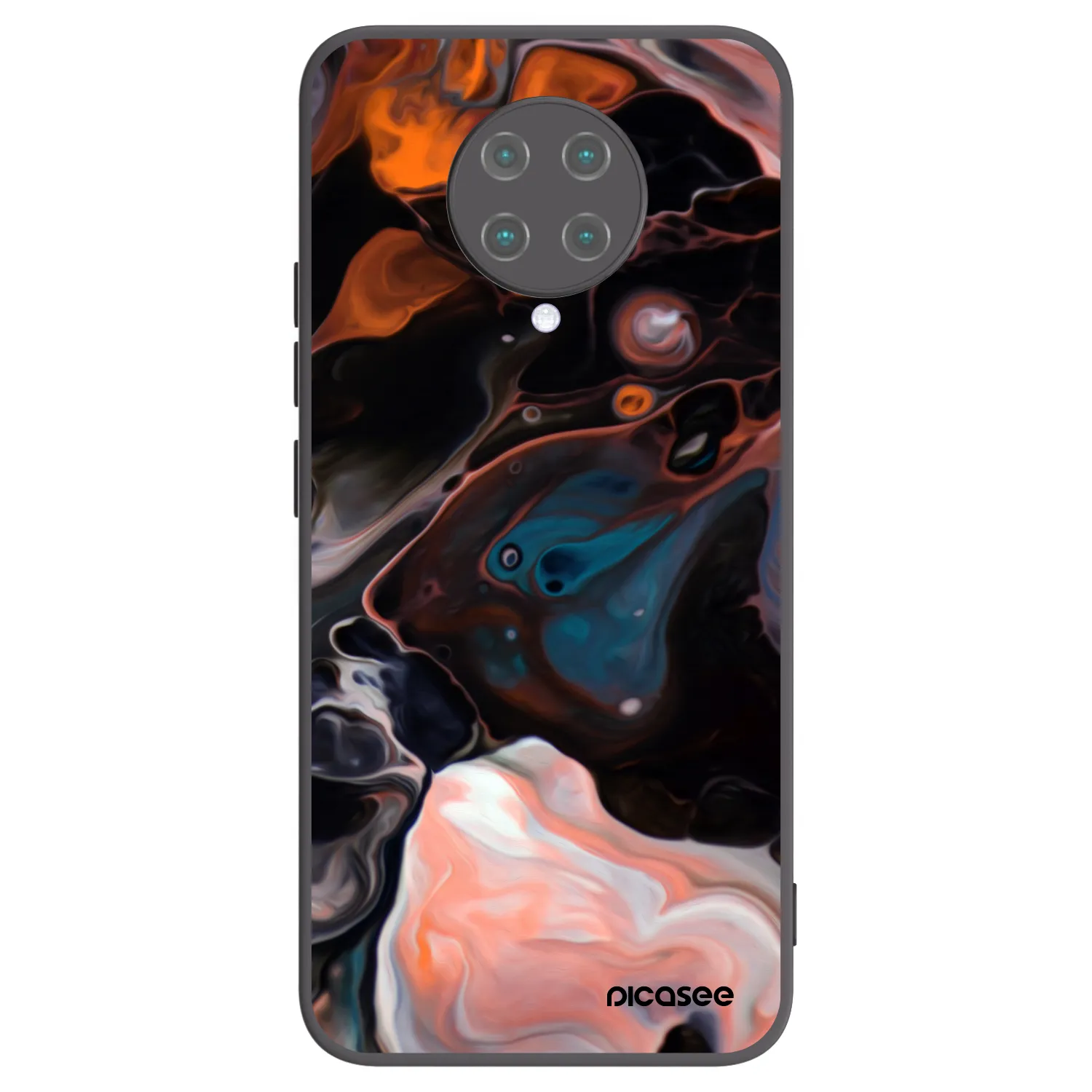 Picasee Xiaomi Poco F2 Pro Hülle - Schwarzes Silikon - Cream