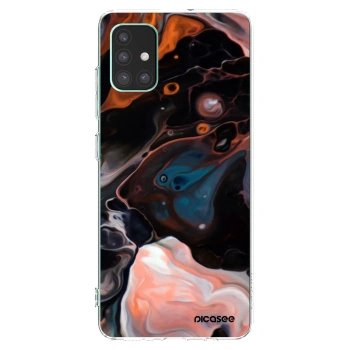 Picasee Samsung Galaxy M51 M515F Hülle - Transparentes Silikon - Cream