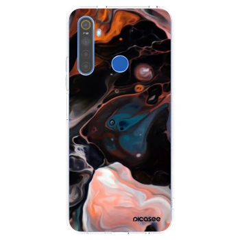 Picasee Realme 5 Hülle - Transparentes Silikon - Cream