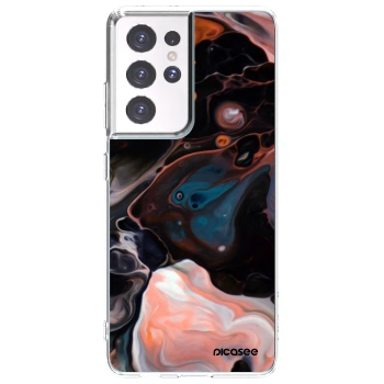 Picasee Samsung Galaxy S21 Ultra 5G G998B Hülle - Transparentes Silikon - Cream