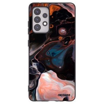 Picasee Samsung Galaxy A52 5G A525F Hülle - Schwarzes Silikon - Cream