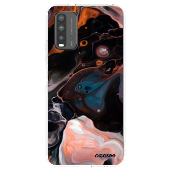 Picasee Xiaomi Redmi 9T Hülle - Schwarzes Silikon - Cream