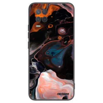 Picasee Realme 8 5G Hülle - Schwarzes Silikon - Cream
