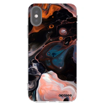 Picasee Apple iPhone X/XS Hülle - Transparentes Silikon - Cream
