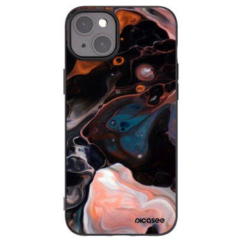 Picasee Apple iPhone 15 Plus Hülle - Schwarzes Silikon - Cream