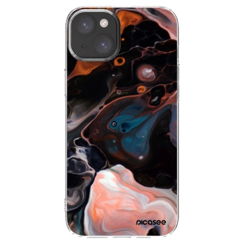 Picasee Apple iPhone 15 Plus Hülle - Transparentes Silikon - Cream