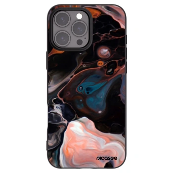 Picasee Apple iPhone 16 Pro Max Hülle - Schwarzes Silikon - Cream