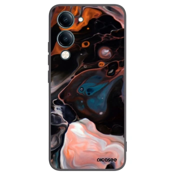 Picasee Vivo Y29s 5G Hülle - Schwarzes Silikon - Cream