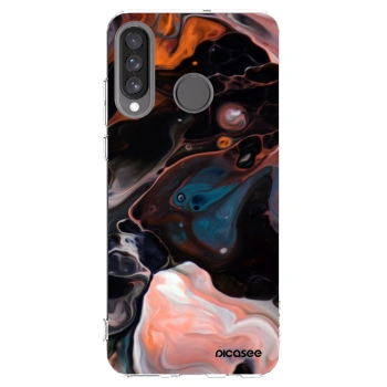 Picasee Huawei P30 Lite Hülle - Transparentes Silikon - Cream