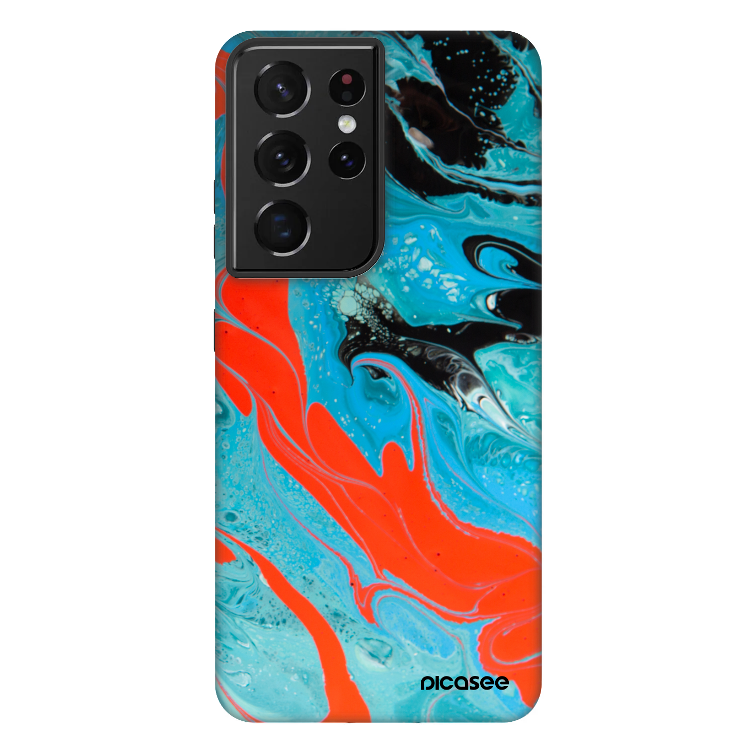 Picasee Fashion Case für Samsung Galaxy S21 Ultra 5G G998B - Blue Magma