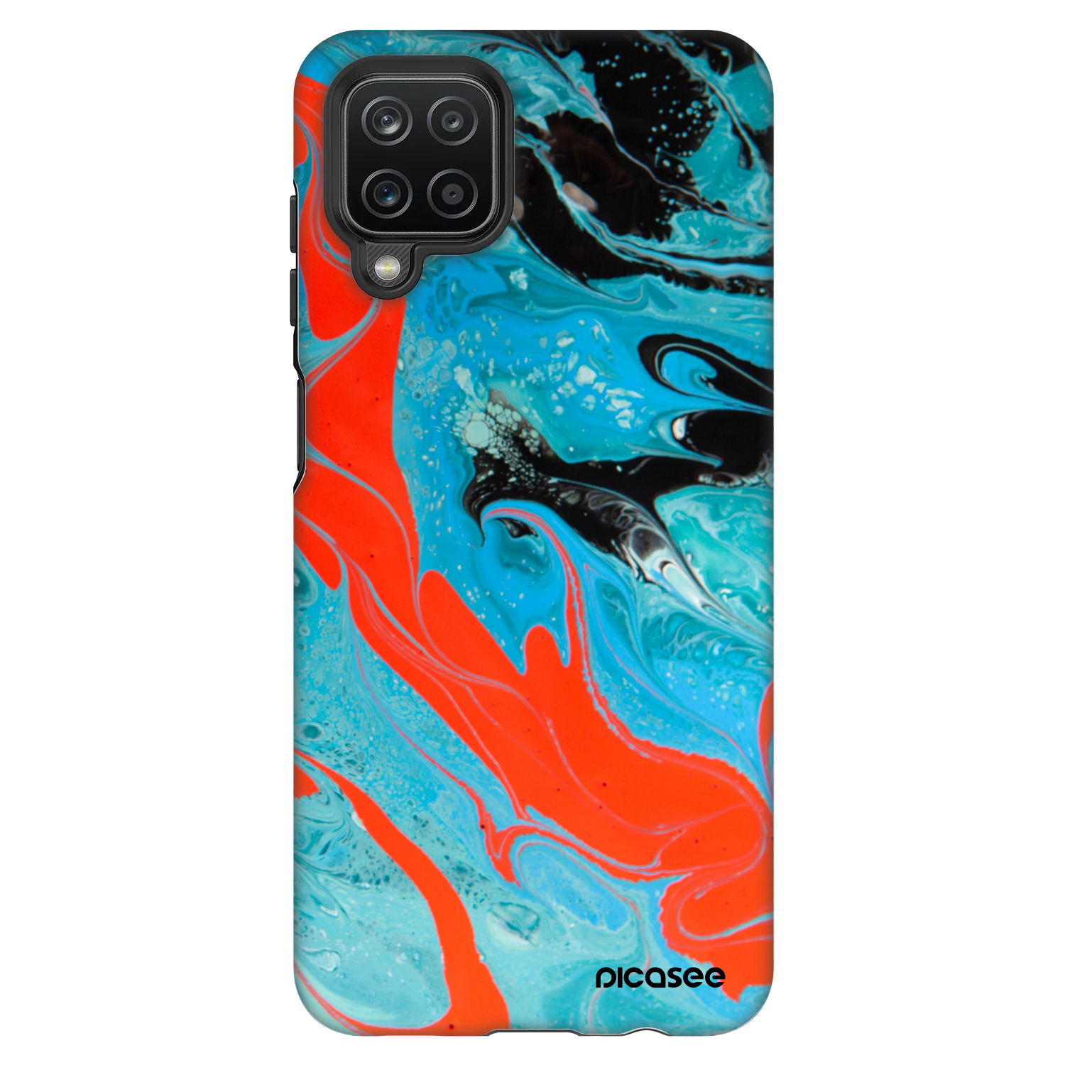 Picasee Fashion Case für Samsung Galaxy A12 A125F - Blue Magma