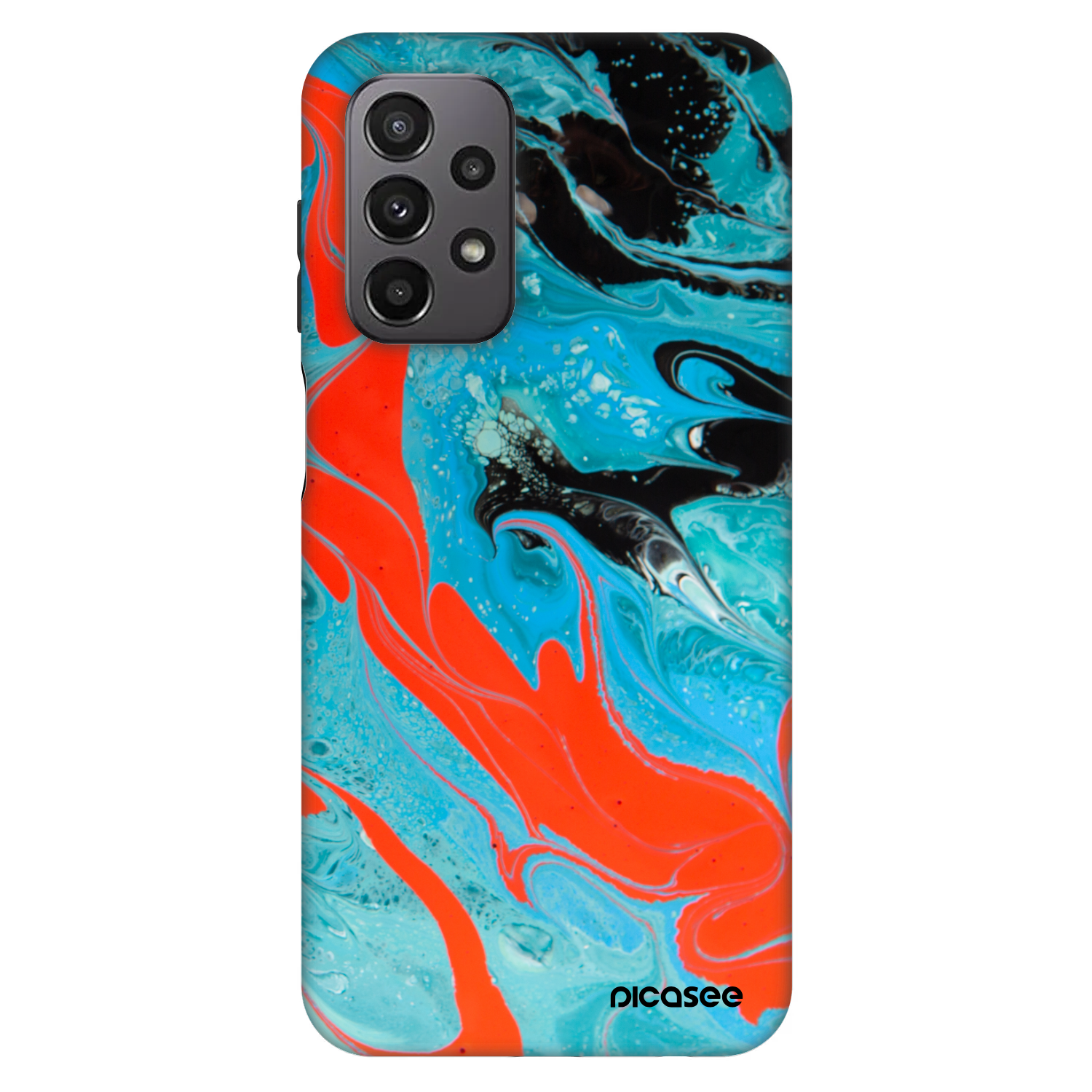 Picasee Fashion Case für Samsung Galaxy A23 A235F 4G - Blue Magma