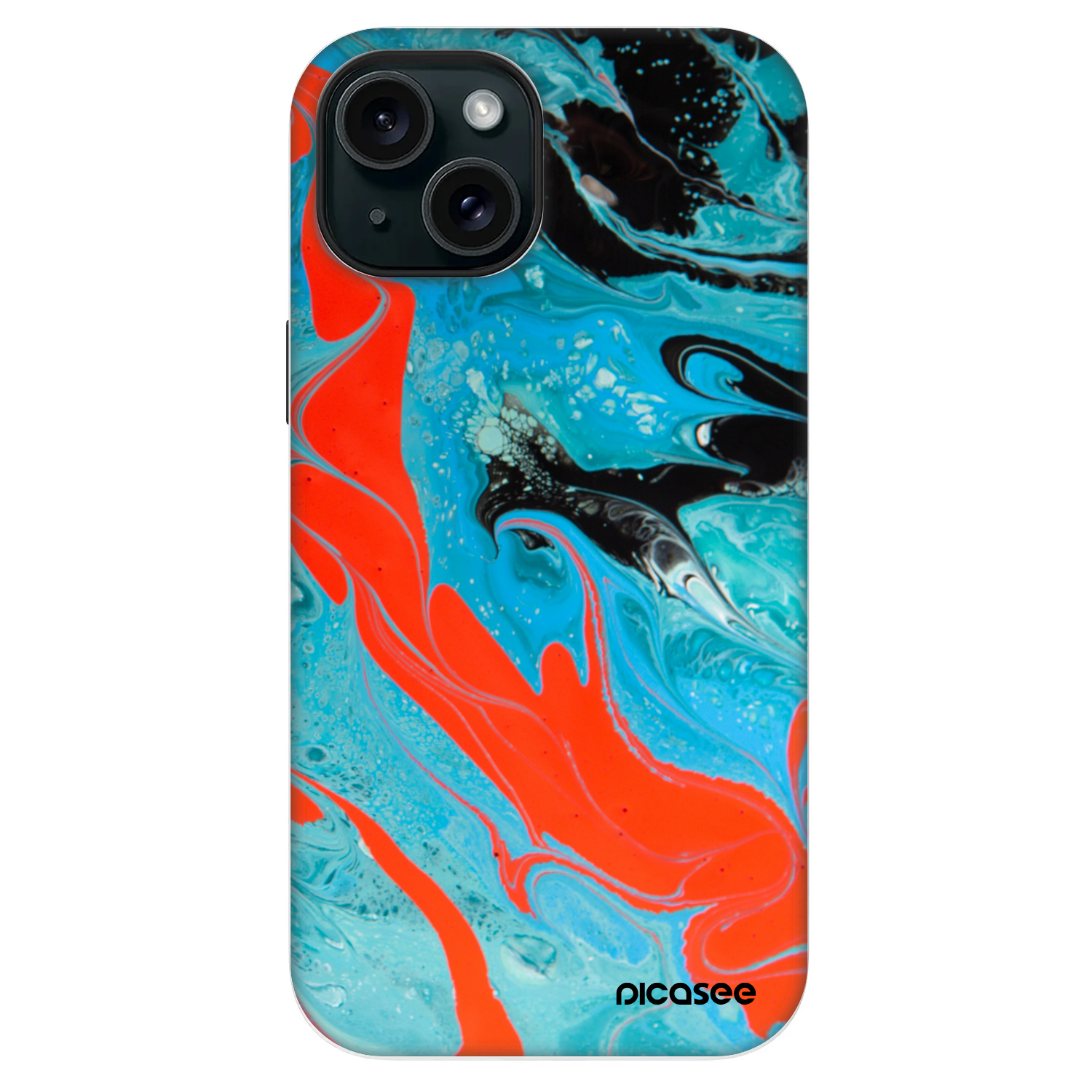 Picasee Fashion Case MagSafe für Apple iPhone 13 - Blue Magma