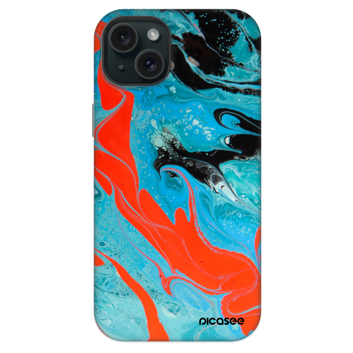 Picasee Fashion Case MagSafe für Apple iPhone 14 Plus - Blue Magma