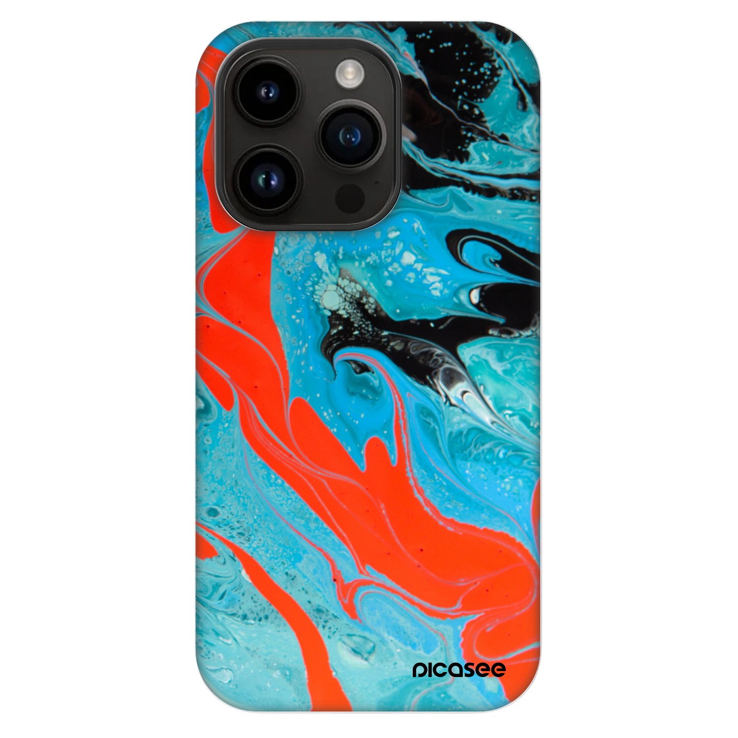 Picasee Fashion Case MagSafe für Apple iPhone 14 Pro - Blue Magma