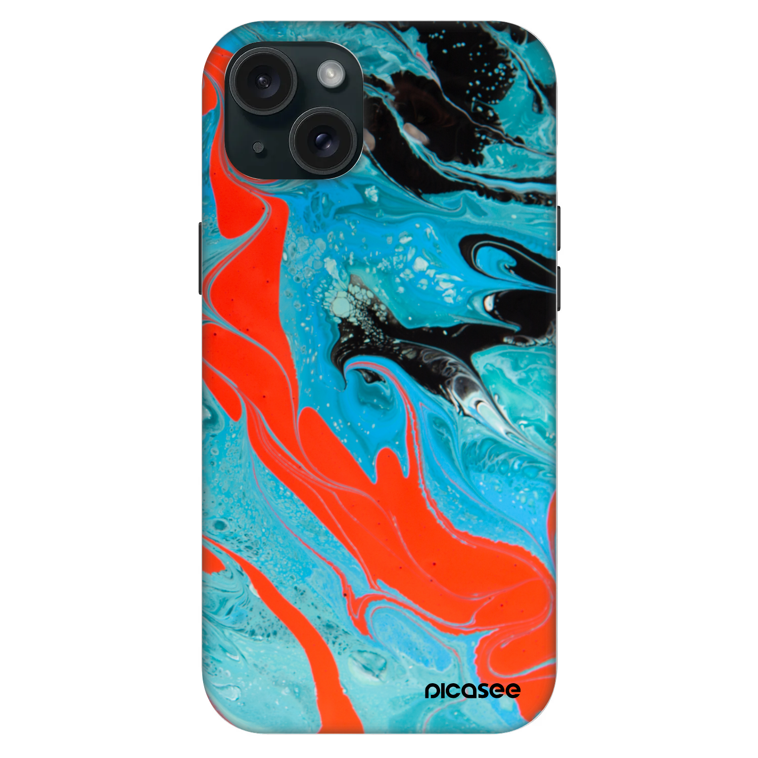 Picasee Fashion Case MagSafe für Apple iPhone 15 Plus - Blue Magma