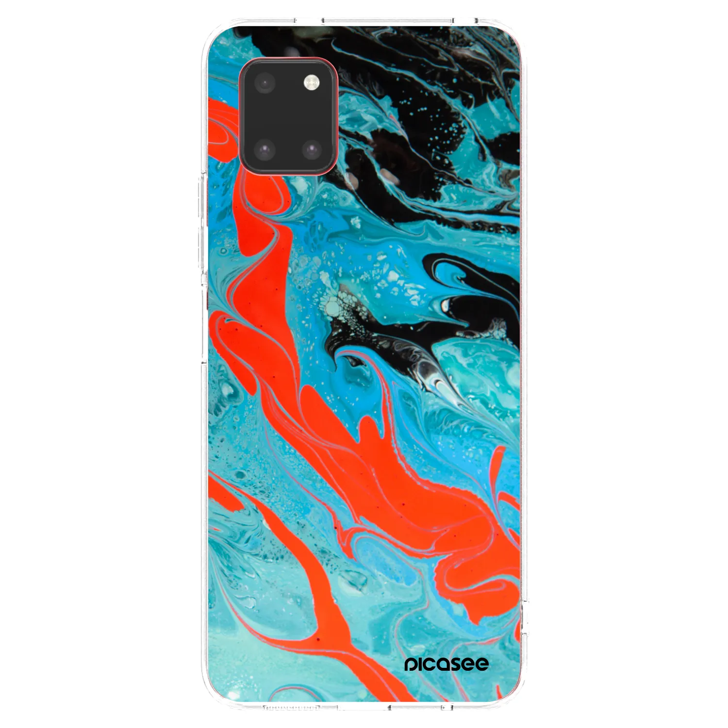 Picasee Samsung Galaxy Note 10 Lite N770F Hülle - Transparentes Silikon - Blue Magma