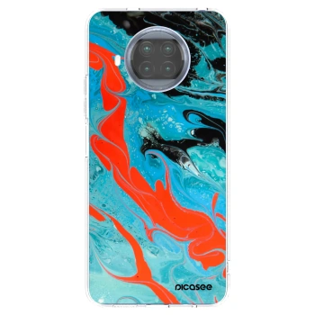 Picasee Xiaomi Mi 10T Lite Hülle - Transparentes Silikon - Blue Magma