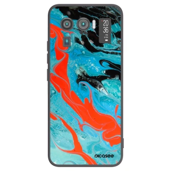 Picasee Xiaomi Mi 11 Ultra Hülle - Schwarzes Silikon - Blue Magma