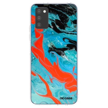Hülle für Samsung Galaxy A03s A037G - Blue Magma