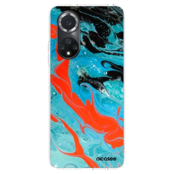 Picasee Huawei Nova 9 SE Hülle - Transparentes Silikon - Blue Magma