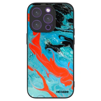 Picasee ULTIMATE CASE für Apple iPhone 14 Pro - Blue Magma