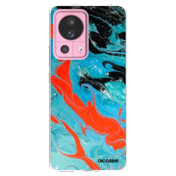 Picasee Xiaomi 13 Lite Hülle - Transparentes Silikon - Blue Magma