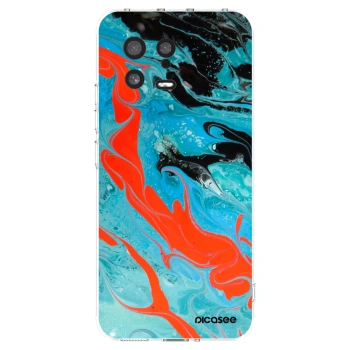 Picasee Xiaomi 13 Hülle - Transparentes Silikon - Blue Magma