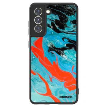 Picasee ULTIMATE CASE PowerShare für Samsung Galaxy S21 FE 5G - Blue Magma
