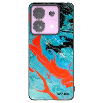 Picasee Xiaomi Redmi Note 13 Pro 5G Hülle - Schwarzes Silikon - Blue Magma
