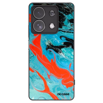 Picasee Xiaomi Redmi Note 13 Pro 4G Hülle - Schwarzes Silikon - Blue Magma