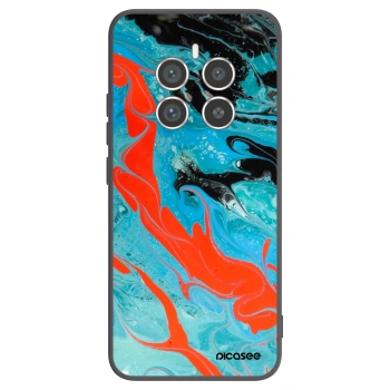 Picasee Realme 12 Pro 5G Hülle - Schwarzes Silikon - Blue Magma